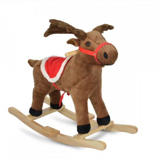 Κουνιστός Λούτρινος Τάρανδος Plush rocking Deer WJ-001 3800146230647# 24m+ - Moni Toys