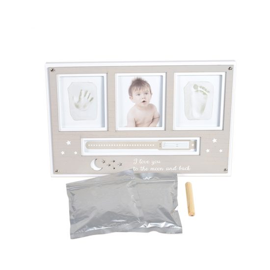 Ξύλινη Κορνίζα Ενθύμιο με Αποτύπωμα Hand and Foot Print Set 3800146266172 - Cangaroo