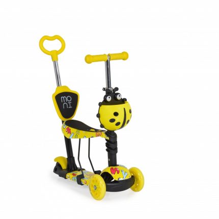 Moni Τρίτροχο Πατίνι 3 σε 1 Lollipop Yellow 3800146227937# 24m+