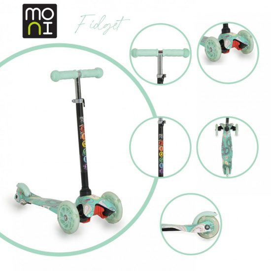 Moni Τρίτροχο Πατίνι Fidget Mint 3800146227975 3+