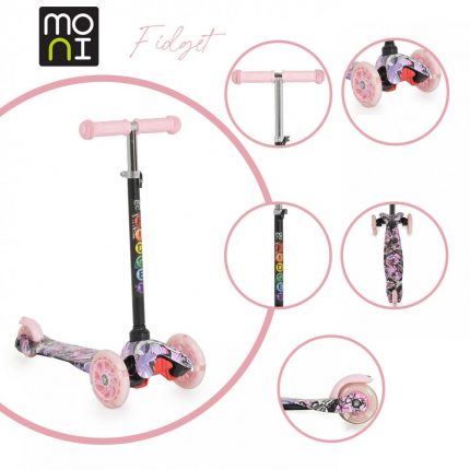 Moni Τρίτροχο Πατίνι Fidget Pink 3800146227951 3+