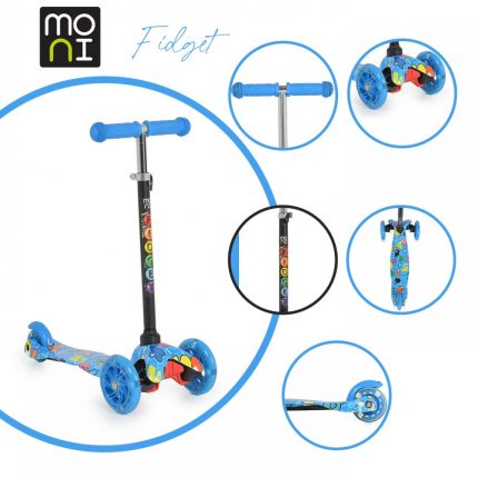 Moni Τρίτροχο Πατίνι Fidget Blue 3800146227944 3+