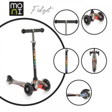 Moni Τρίτροχο Πατίνι Fidget Black 3800146227968 3+