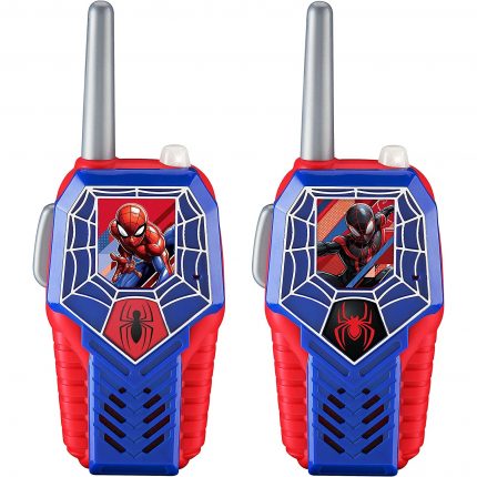 Spiderman Walkie Talkies για Παιδιά & Ενήλικες με Ενσωματωμένο Μεγάφωνο και Εμβέλεια 150μ SM-212v2 (Μπλε/Γκρι/Κόκκινο) - eKids