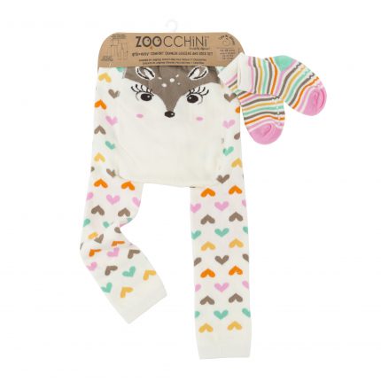 Grip+Easy Crawler Pants & Socks Set – Fiona the Fawn - Zoocchini