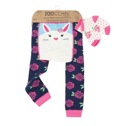 Grip+Easy Crawler Pants & Socks Set – Bella the Bunny - Zoocchini