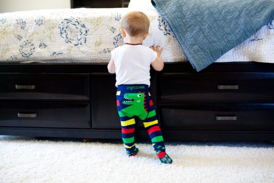 Grip+Easy Crawler Pants & Socks Set –  Devin the Dinosaur - Zoocchini