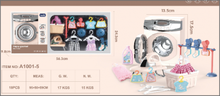 Παιδικό Πλυντήριο με Ρούχα & Αξεσουάρ 005.1001-5, Zita Toys