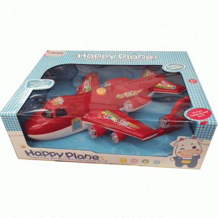 Zita Toys Αεροπλάνο Μπαταρίας με Ήχους και Φως Κόκκινο 008.3322 3+