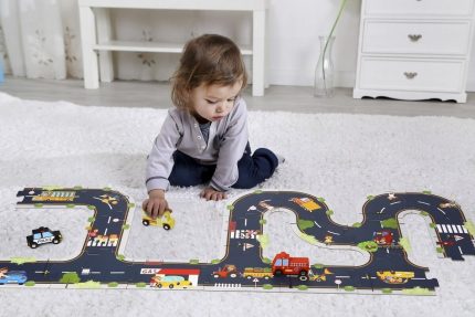 Ξύλινο Παζλ Αυτοκινητόδρομος 21τμχ City Road TH103 3+ 6972633371649 - Tooky Toy