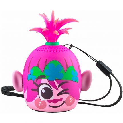 Trolls World Tour Φορητό ηχείο Bluetooth για Παιδιά με Λουράκι Καρπού (Ροζ/Μωβ) - eKids