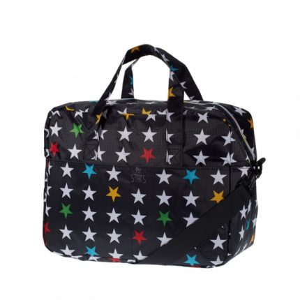 Τσάντα Αλλαξιέρα Αστέρια Μαύρη (39x29x15cm) - My Bag's