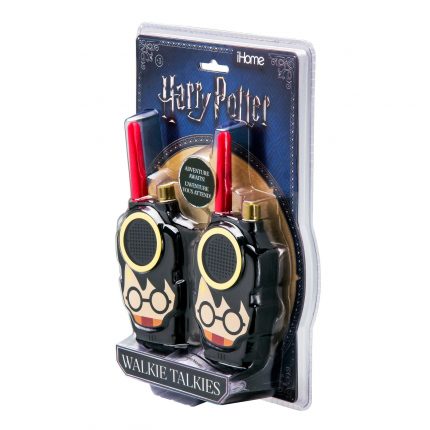 Harry Potter Σετ 2 Walkie Talkies για Παιδιά & Ενήλικες με Εμβέλεια 150m RI-210HP (Μαύρο/Κόκκινο) 3+ - eKids