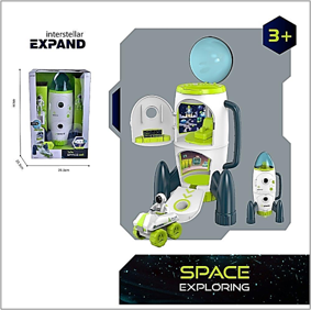 Zita Toys Διαστημικός Πύραυλος Με Αστροναύτες Ήχους και Φως 005.80104 3+
