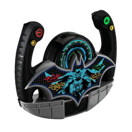 Batman Batmobile Toy Steering Wheel Φουτουριστικό Τιμόνι Batmobile για Παιδιά με Ενσωματωμένα Sound Effects (BM-157) (Μαύρο/Γκρι) - Ekids