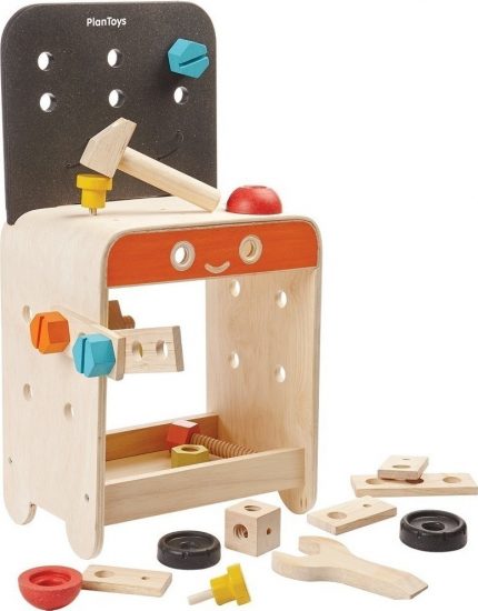 Ξύλινος Παιδικός Πάγκος Μαραγκού 4.289 3+, Plan Toys