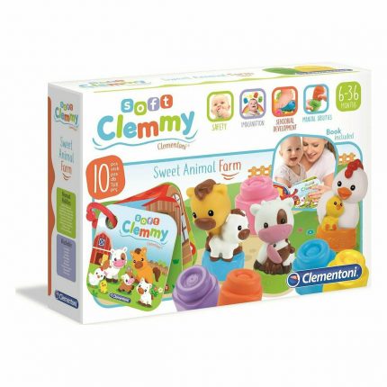 Soft Clemmy Σετ Ζωάκια Και Βιβλιαράκι Με 10 Μαλακά Premium Τουβλάκια 6m+, As Company