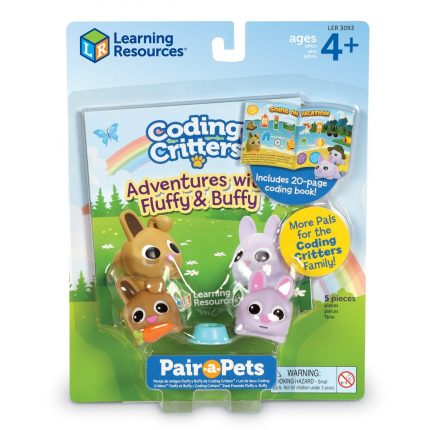 Εκπαιδευτικό Παιχνίδι Ρομποτικής Coding Critters Pair-a-Pets Adventures with Fluffy and Buffy 390.032 4+, Learning Resources