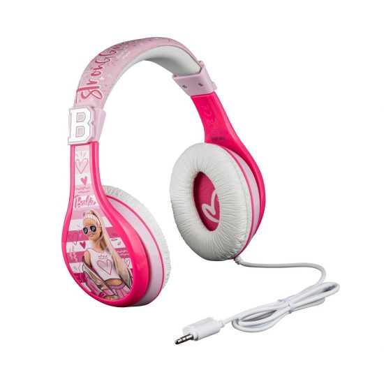 Barbie Ενσύρματα Ακουστικά για Παιδιά και Εφήβους (BE-140) (Λευκό/Ροζ) 3+ - eKids