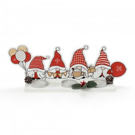 Χριστουγεννιάτικο Ξύλινο Στάντ με Ρεσώ ΧΡ-2306 (30x12cm) | Bellissimo