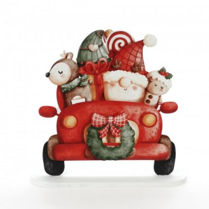 Χριστουγεννιάτικο Ξύλινο Στάντ ΧΡ-2307 (23x23cm) | Bellissimo