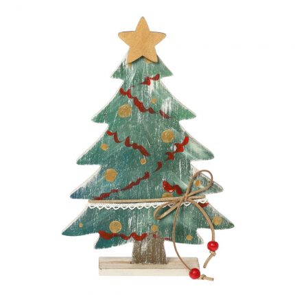 Επιτραπέζιο Ξύλινο Χριστουγεννιάτικο Δέντρο || Bellissimo