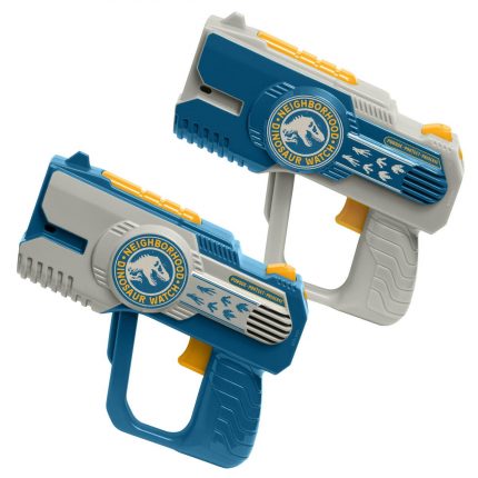 Jurassic World Σετ 2 Laser Tag Blasters για Παιδιά & Ενήλικες με Φωτισμό και Δόνηση με Εμβέλεια 30m JW-174) (Μπλε/Ασημί) 5+ - eKids