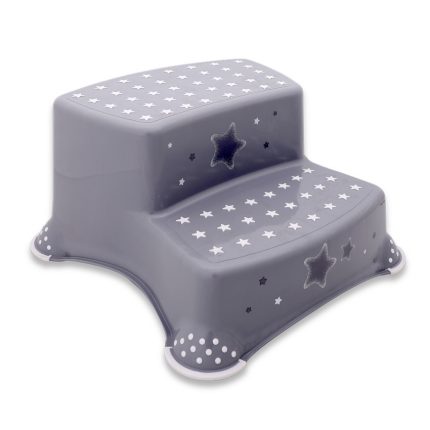 Lorelli Διπλό Βοηθητικό Σκαλοπατάκι Μπάνιου Stars Grey 10130670130