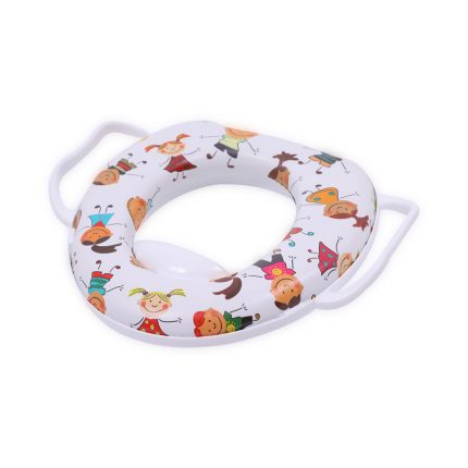 Lorelli Μαλακό Κάθισμα Τουαλέτας με Λαβές Kids White 10130680005