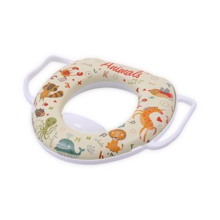 Lorelli Μαλακό Κάθισμα Τουαλέτας με Λαβές Animals White 10130680006