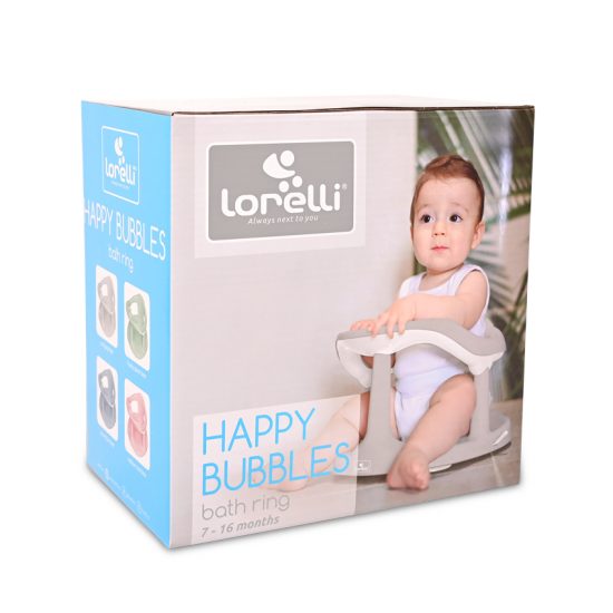 Lorelli Δαχτυλίδι Μπάνιου Happy Bubbles Cool Grey Bear 10130950001