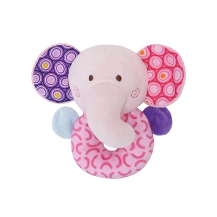 Lorelli Λούτρινη Κουδουνίστρα Elephant Pink 10191330005