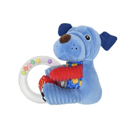 Lorelli Κουδουνίστρα με Λούτρινο Ζωάκι Dog Blue 10191370004