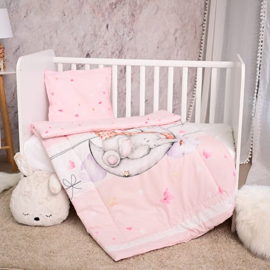 Lorelli Σετ Προίκα Μωρού COSY 3 τμχ Butterflies Pink 10420015801