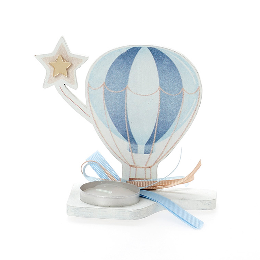 Χειροποίητη Μπομπονιέρα Βάπτισης με Ρεσώ Μηχανή για Αγόρια 415 (11Χ11cm) 24τμχ || Bellissimo