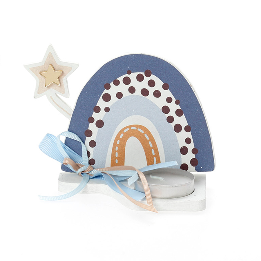 Χειροποίητη Μπομπονιέρα Βάπτισης με Ρεσώ Δεινόσαυρος για Αγόρια 418 (11x11cm) 24τμχ || Bellissimo