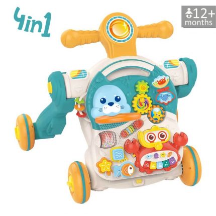 Περπατούρα Δραστηριοτήτων Dolphin 4in1 Blue 4233 12m+ - Bebe Stars