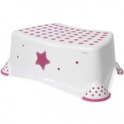 Lorelli Βοηθητικό Σκαλοπατάκι Μπάνιου "STARS" Pink 10130660520