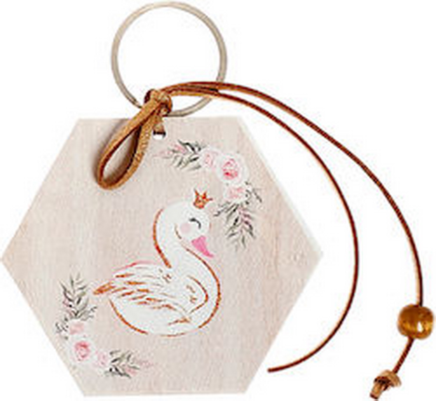 Χειροποίητες Μπομπονιέρες Βάπτισης Μπρελόκ Εξάγωνο με Κύκνο για Κορίτσια 505 (8x8cm) 24τμχ || Bellissimo Χειροποίητες Μπομπονιέρες Βάπτισης Μπρελόκ Εξάγωνο με Κύκνο για Κορίτσια 505 (8x8cm) 24τμχ || Bellissimo