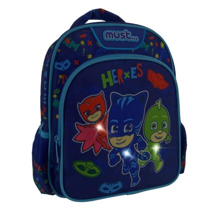 Σχολική Τσάντα Πλάτης Νηπίου PJ Masks Heroes Must 2 Θήκες (27x10x31εκ) 5205698584091