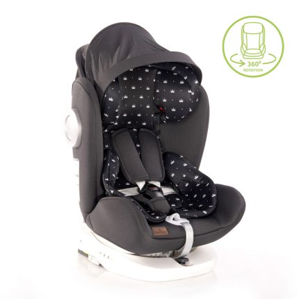 Lorelli Κάθισμα αυτοκινήτου LUSSO+SPS Isofix 0-36kg Black Crowns 10071112013R