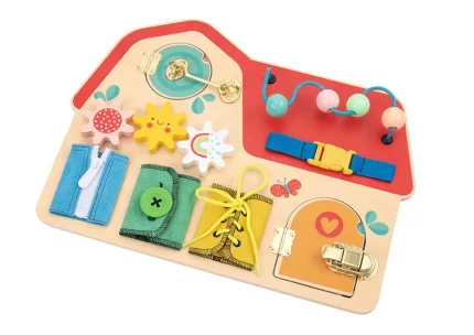 Ξύλινο Σπίτι Δραστηριοτήτων Busy Board 6972633371182 3+ - Tooky Toy