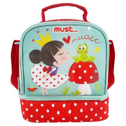 Τσαντάκι Φαγητού Ισοθερμικό Yummy Princess With Frog Must (24x12x20εκ) 5205698605147
