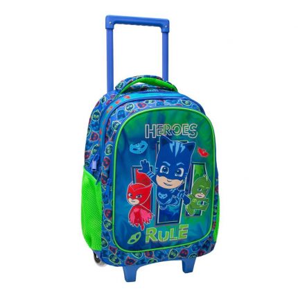 Σχολική Τσάντα Τρόλεϊ Δημοτικού Pj Masks Heroes Rule 3 Θήκες (34x20x45εκ) Must 5205698600203