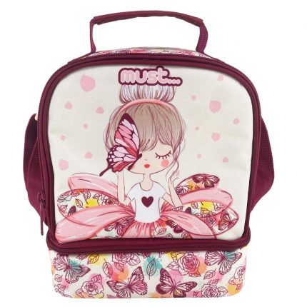 Τσαντάκι Φαγητού Ισοθερμικό Yummy Butterfly Girl Must (24x12x20εκ) 5205698605161