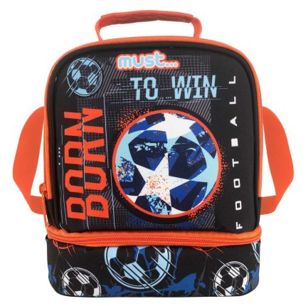 Τσαντάκι Φαγητού Ισοθερμικό Yummy Football Born To Win Must (24x12x20εκ) 5205698605062