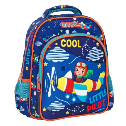 Σχολική Τσάντα Πλάτης Νηπίου Little Pilot 3D Soft Must 2 Θήκες (27x10x31εκ) 5205698599576