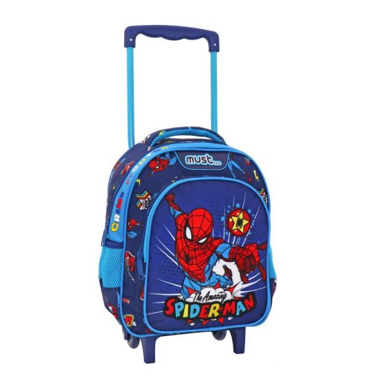 Σχολική Τσάντα Τρόλεϊ Νηπίου Spiderman The Amazing 2 Θήκες Must (27x10x31εκ) 5205698587429