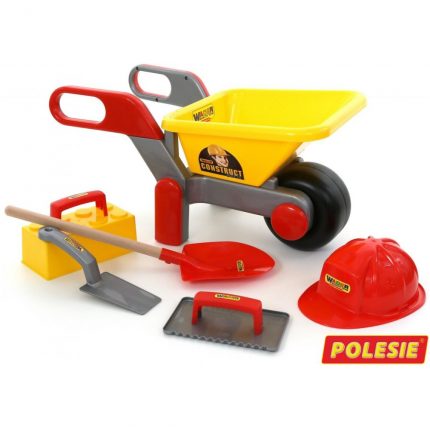 Σετ Οικοδόμου 5τμχ 50229 Building Wheelbarrow Filled Construct 12m+ 4810344050229 - Polesie