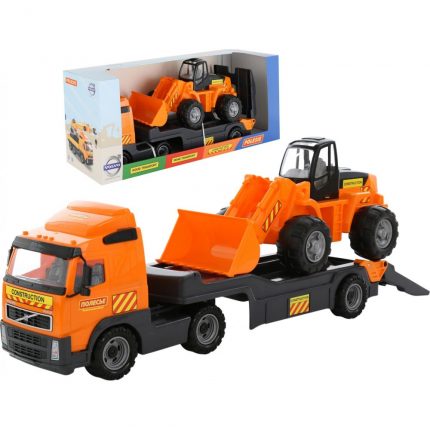 Φορτηγό με Εκσκαφέα Volvo 36896- 9616 Powertruck Trailer Truck and Loader 12m+ 4810344009616 - Polesie